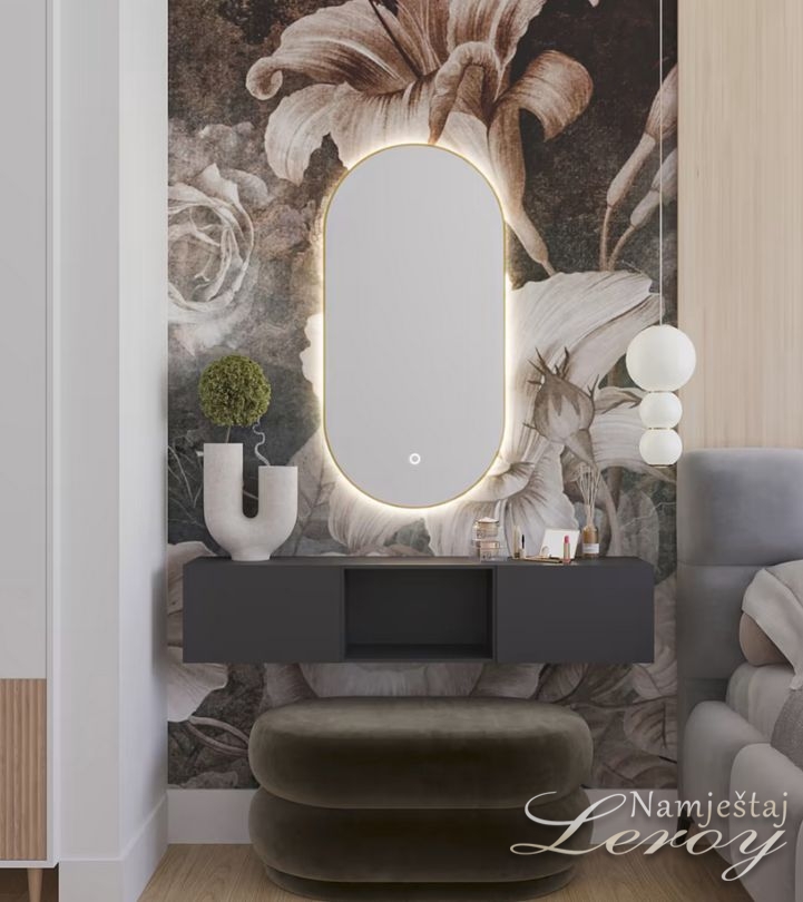 Dodatak za dom - Ogledalo MIDI z LED osvetlitvijo