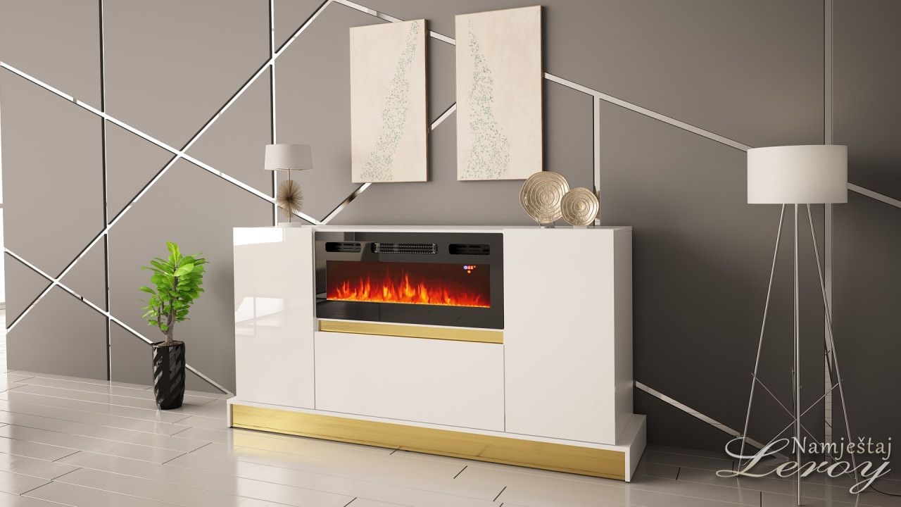 Komoda .ABALA s kaminom