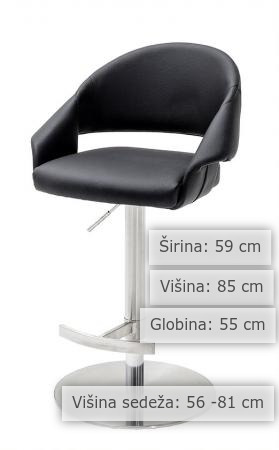 dimenzije barska stolica Coto