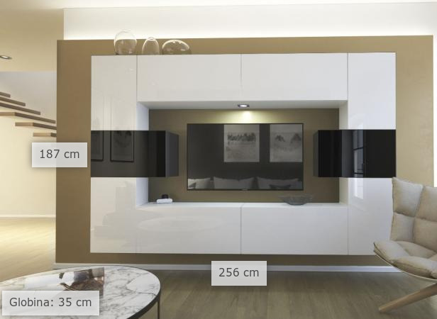 dimenzije regal za dnevni boravak Nut