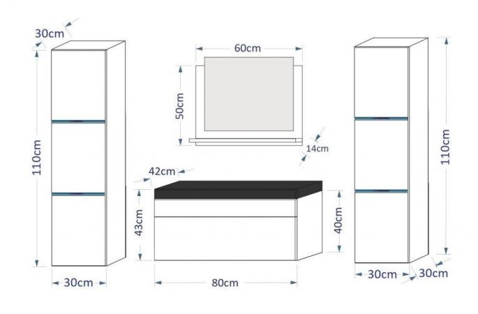 dimenzije kupaoniški sastav Luna