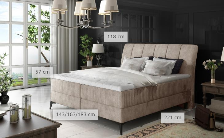 dimenzije boxsprings krevet Klea
