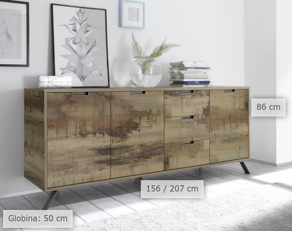 dimenzije komoda Palma