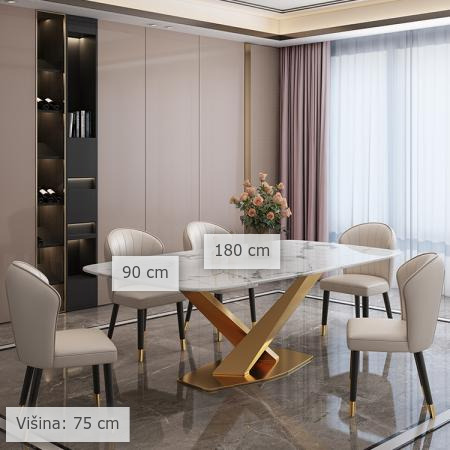 dimenzije blagovaonski stol Alama