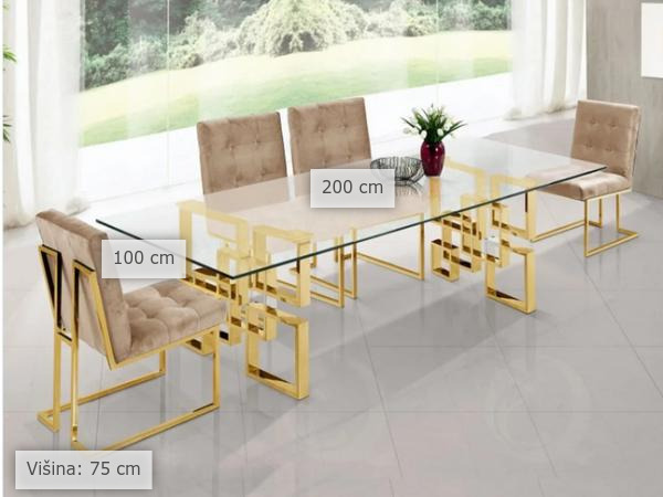 dimenzije blagovaonski stol Feja