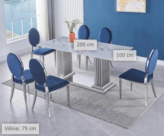 dimenzije blagovaonski stol Luna