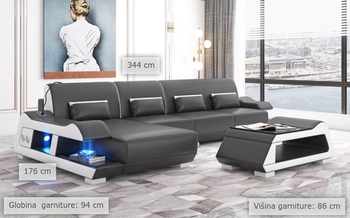dimenzije sjedeća garnitura s ležajem .Šana