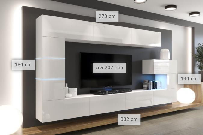 dimenzije regal za dnevni boravak Canas
