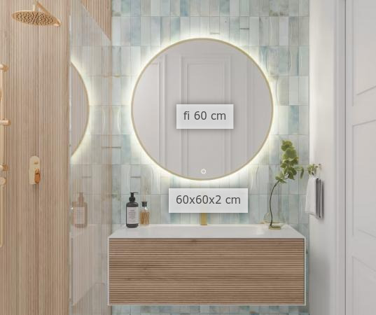 dimenzije dodatak za dom - Ogledalo GERB z LED osvetlitvijo