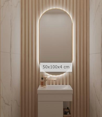 dimenzije dodatak za dom - Ogledalo MIDI z LED osvetlitvijo