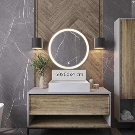 dimenzije dodatak za dom - Ogledalo BUKO z LED osvetlitvijo