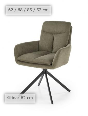 dimenzije blagovaonska stolica Rovon