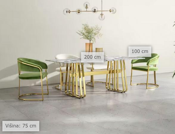 dimenzije blagovaonski stol Emina