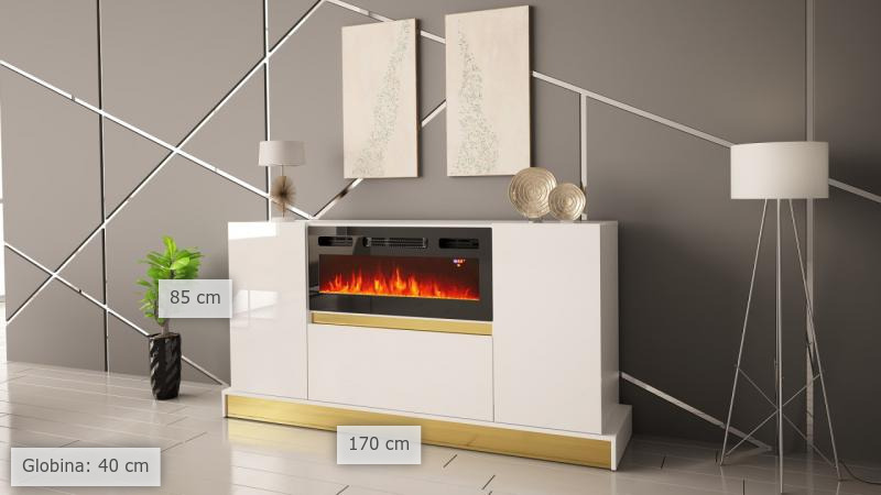 dimenzije komoda .ABALA s kaminom