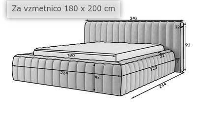 dimenzije boxsprings krevet .Aleka