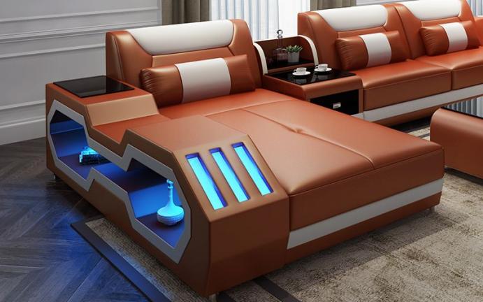 kutna sjedeća garnitura s ležajem Leroy