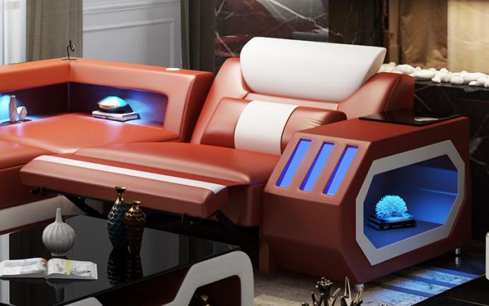 kutna sjedeća garnitura s ležajem Leroy